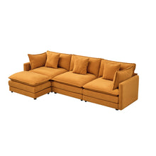 Load image into Gallery viewer, Modular Ottoman Style Deep Seat Sofa With Cushions
