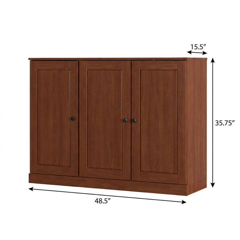 Solid Woodshoe Storage Cabinet (755962) - Coffee