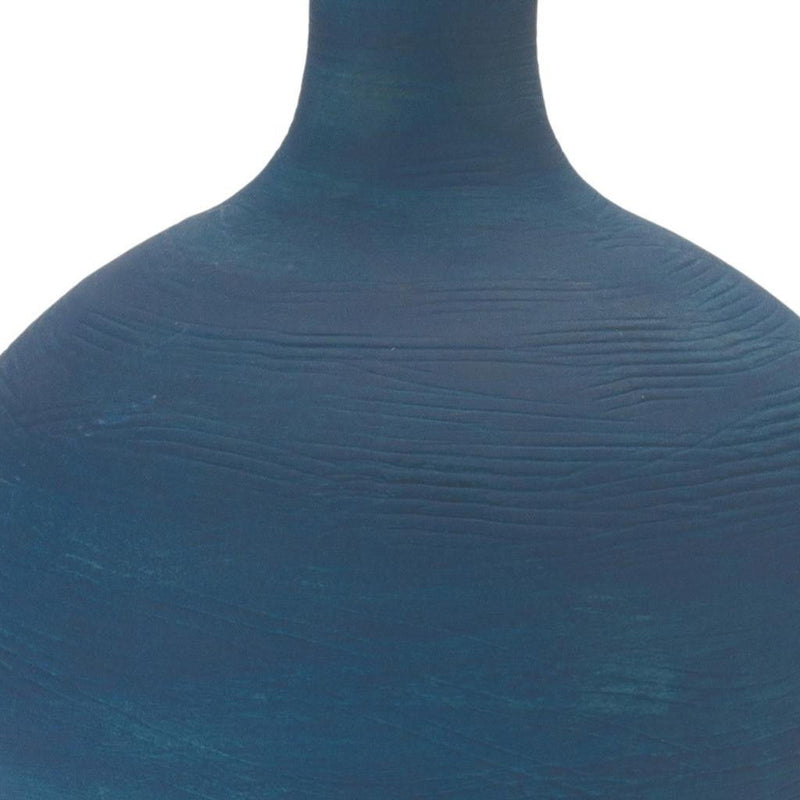 Round Urn (632642) - Blue / Terra Cotta