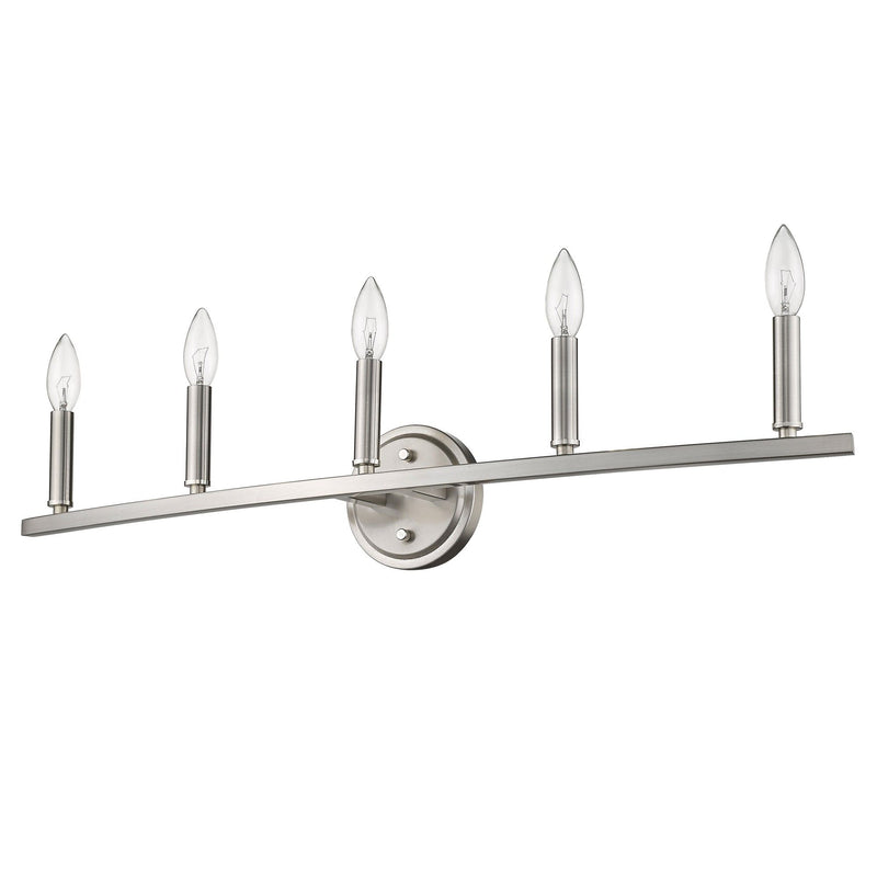 Metal Vanity Flush Mounted Sconce - Silver