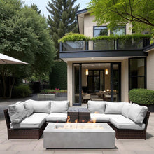 Load image into Gallery viewer, Outdoor Elegance Conversation Set With Fire Pit
