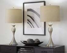 Load image into Gallery viewer, Ashland - Contemporary Table Lamp (Set of 2) - Nickel / Light Gray
