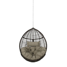 Load image into Gallery viewer, Morris Teardrop - Hanging Chair With Chain And Water Resistant Cushions
