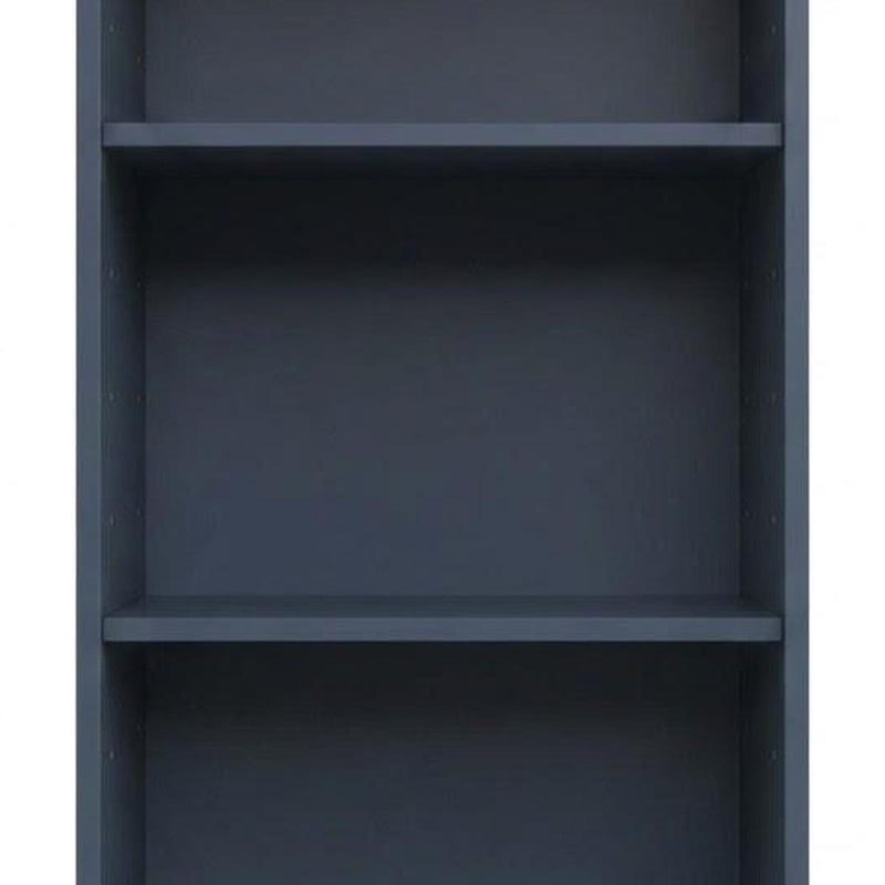 Solid Wood Adjustable Three Tier Library Bookcase - French Blue