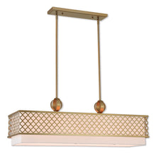 Load image into Gallery viewer, Nine Light Dimmable Chandelier With Shades - Gold / Off White
