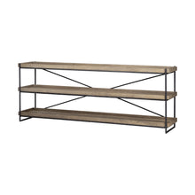 Load image into Gallery viewer, 80" x 16" x 30" Solid Wood Console Table - Brown
