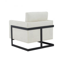 Load image into Gallery viewer, Fabric Club Chair - Cream And Black
