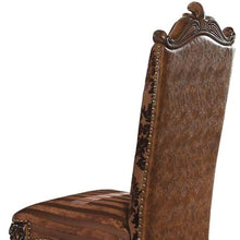Load image into Gallery viewer, Upholstered Faux Leather Queen Anne Back Dining Side Chairs (Set of 2) - Brown
