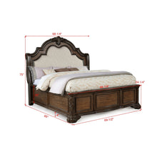 Load image into Gallery viewer, Traditional Style Upholstered Headboard Panel Bed
