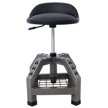 Load image into Gallery viewer, Pneumatic 360 Degree Swivel Stool, Mechanics Rolling Creeper Seat, Heavy Duty Rolling Mechanics Stool, Shop Stool With Casters
