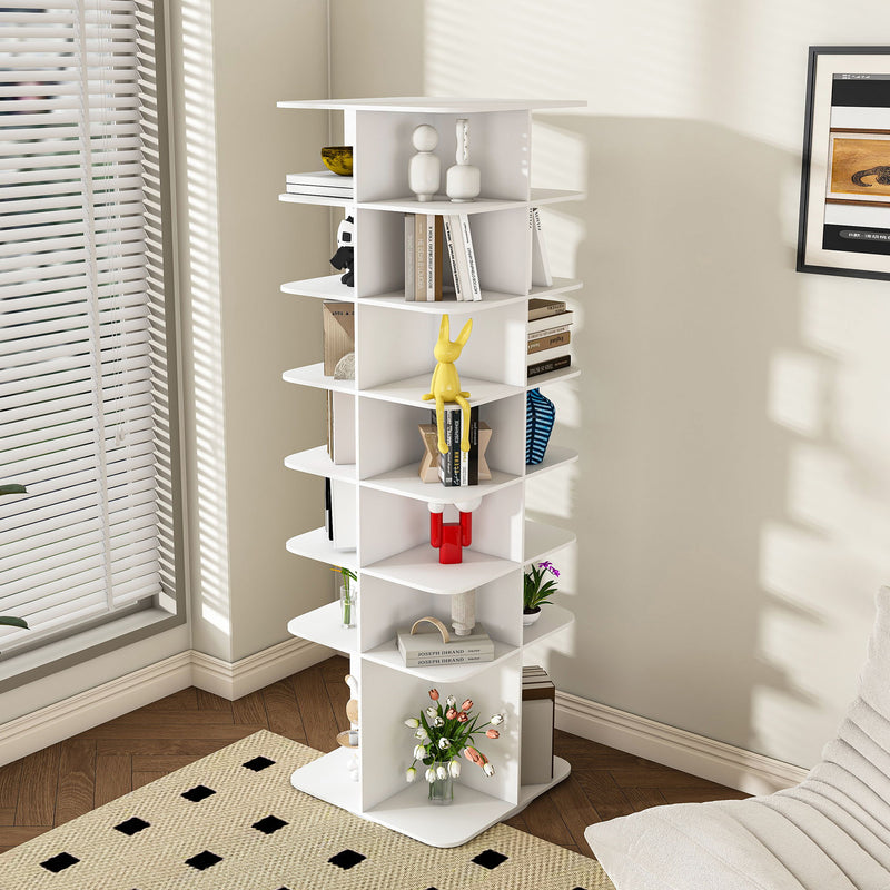 Spinning Shoe Rack, Free Standing 360° Revolving Shoe Organizer