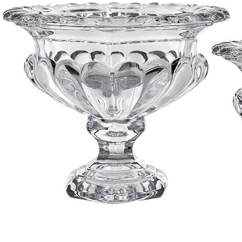 Round Bowl Table Vases (Set of 2) - Clear