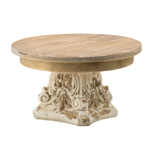Load image into Gallery viewer, Cake Stand, Cake Plate With Magnesium Base - Cream / Brown
