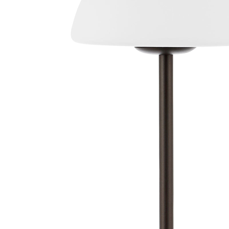 USB Table Lamp With Dome Shade - Antiqued Bronze