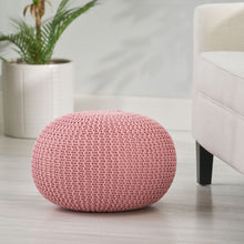 Load image into Gallery viewer, Belle - Modern Knitted Cotton Round Pouf
