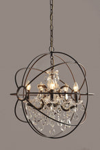 Load image into Gallery viewer, Unique Statement Five Light Metal Chandelier - Bronze
