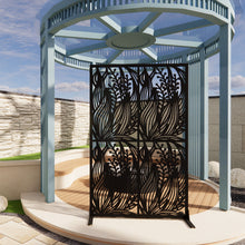 Load image into Gallery viewer, Free Standing Decorative Privacy Screen, Outdoor And Indoor Divider
