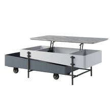 Load image into Gallery viewer, Wilkins - High Gloss Coffee Table With Lift Top - Gray / White
