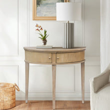 Load image into Gallery viewer, Vintage Inspired Storage Console Table With Fluted Doors
