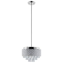 Load image into Gallery viewer, Nine Light Crystal Dimmable Chandelier With Shades - Silver / Clear
