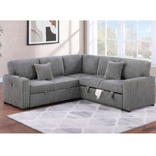 Load image into Gallery viewer, Convertible Sectional Upholstered Sleeper Sofa With Storage Chaise
