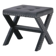 Load image into Gallery viewer, Upholstered Accent Bench With Nailhead Trim
