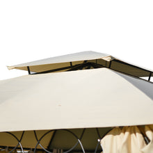 Load image into Gallery viewer, [VIDEO provided] U_STYLE Quality Double Tiered Grill Canopy, Outdoor BBQ Gazebo Tent with UV Protection, Beige
