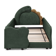 Load image into Gallery viewer, Cute Dinosaur Shaped Bed With Safety Guardrail, Toddler Frame
