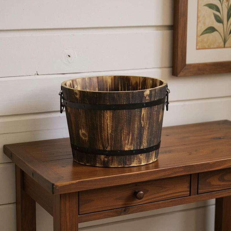 Round Planter Box (638087) - Brown