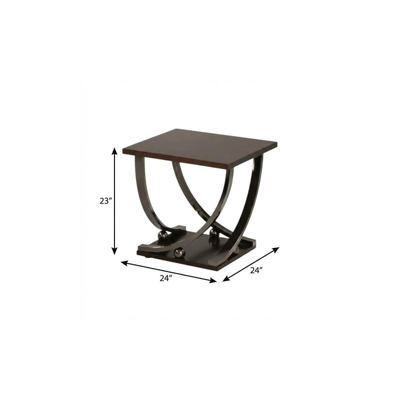 End Table - Black And Brown