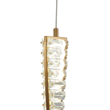 Load image into Gallery viewer, Metal LED Chandelier - Gold / Clear
