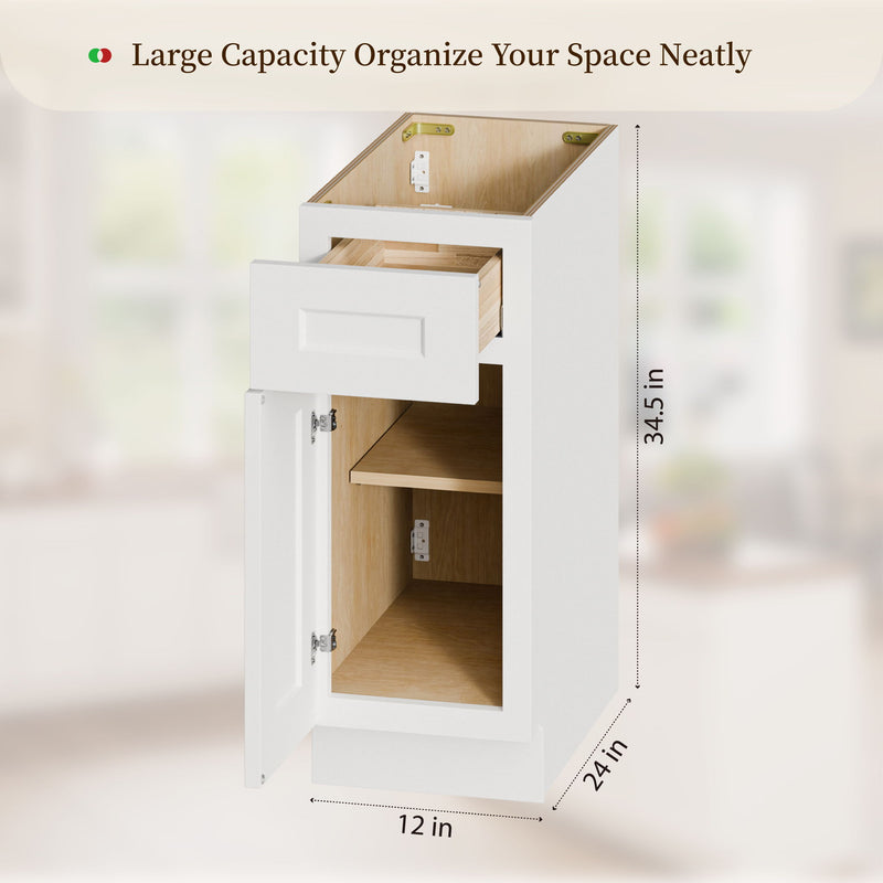 Shaker Base Cabinet With Soft-Close Door And Drawer