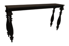 Load image into Gallery viewer, Solid Wood Distressed Console Table - Black
