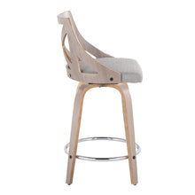 Load image into Gallery viewer, Charlotte - Farmhouse Fixed Height Counter Stool &amp; Swivel With Round Footrest (Set of 2)
