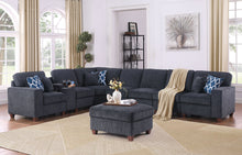 Load image into Gallery viewer, Lily - Sectional Sofa With Ottoman - Black
