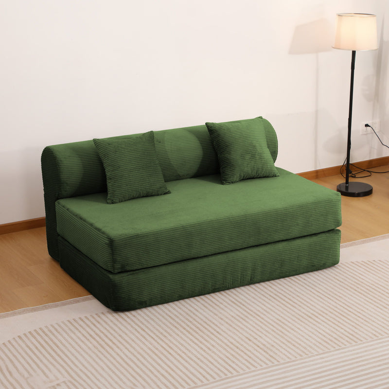 Convertible Sofa Bed, 2 Seater Fold Out Floor Couch