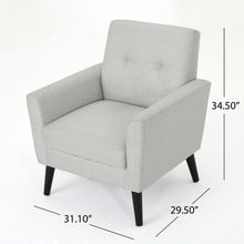 Load image into Gallery viewer, Radiantize - Upholstered Fabric Club Chair With Square-Off Back And Button Tufted
