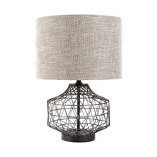 Load image into Gallery viewer, Lamp Base LED With Brown Shade - Black
