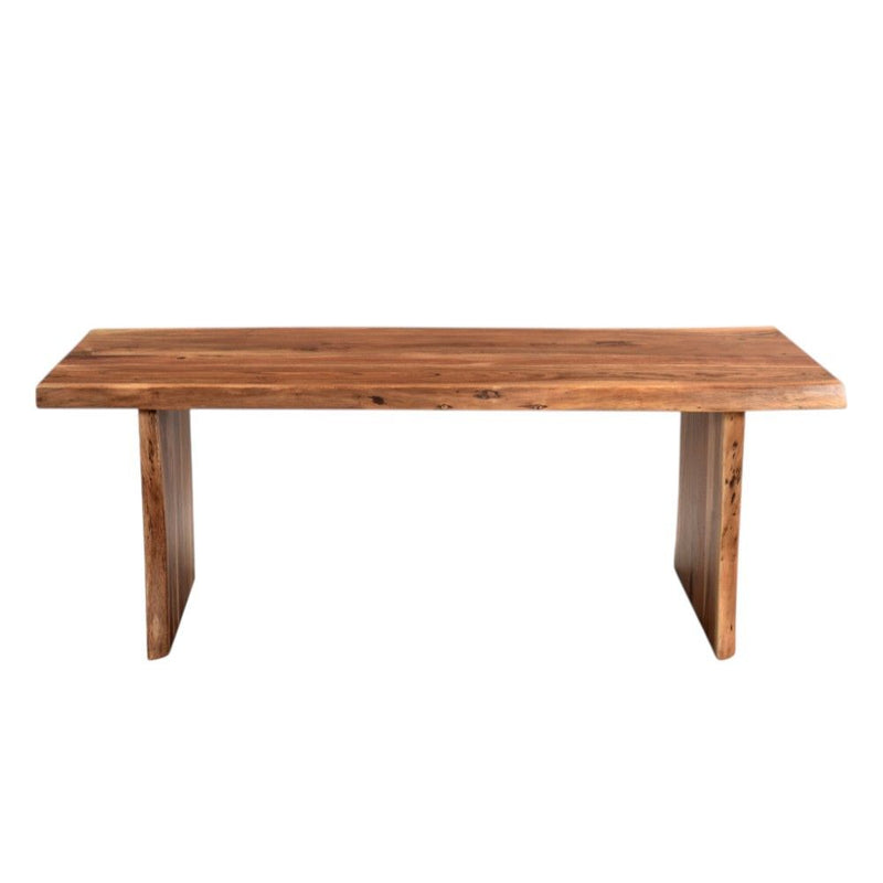 51" Solid Wood Coffee Table - Brown