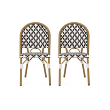 Load image into Gallery viewer, Chic French Bistro Chair With Durable Rattan And Aluminum Frame
