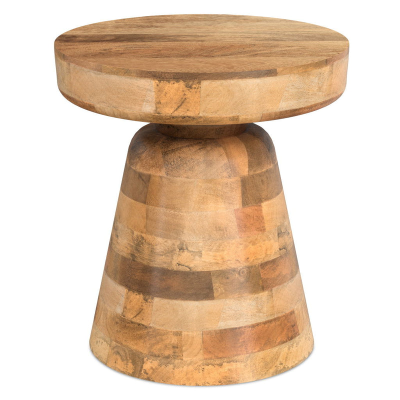 18" Wood Round End Table - Natural