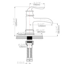Load image into Gallery viewer, Waterfall Spout Bathroom Faucet With Single Handle And Pop Up Drain - Brushed Nickel
