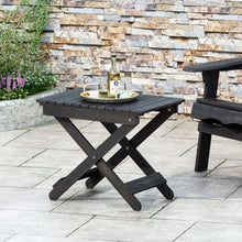 Load image into Gallery viewer, Outdoor Folding Wooden Side Table
