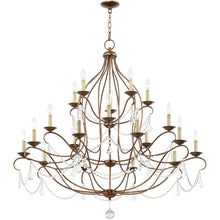 Load image into Gallery viewer, 46" Multi Light Metal Dimmable Chandelier With Shades - Bronze

