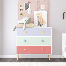 Load image into Gallery viewer, 3 Drawer Dresser, Storage Cabinet With Anti Tip Safety
