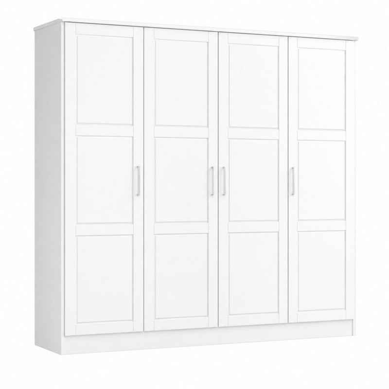 Solid Wood Four Door Combo Dresser (763751) - White