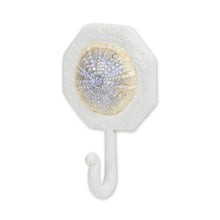 Load image into Gallery viewer, 4" Cast Iron Sand Dollar Wall Hook - Pearl / White
