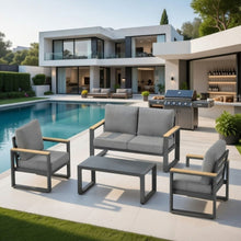 Load image into Gallery viewer, Modern Outdoor Sofa Set With Coffee Table
