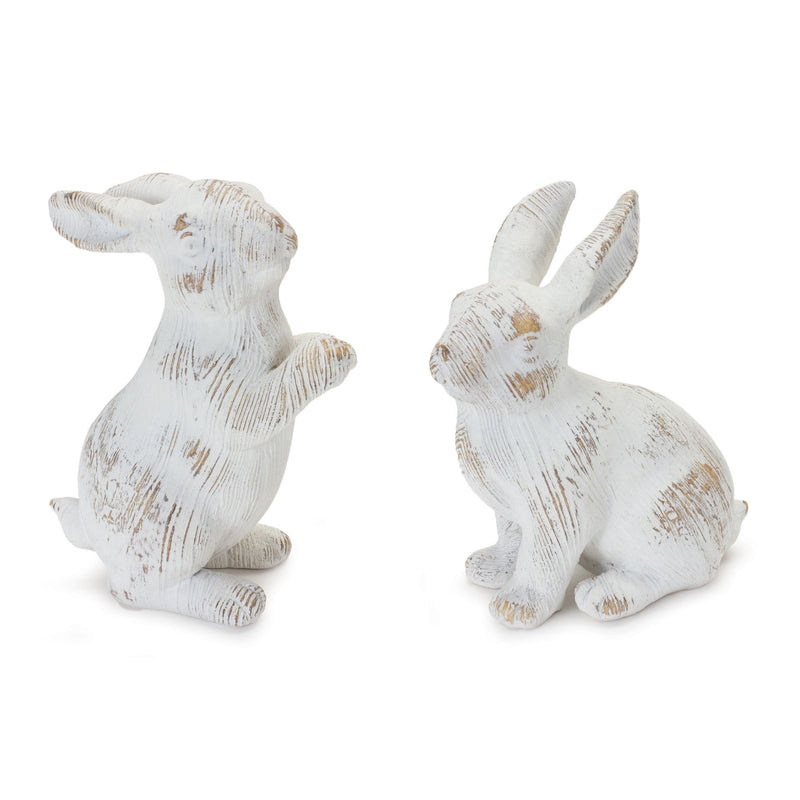 Rabbit Figurines (Set of 2) - White