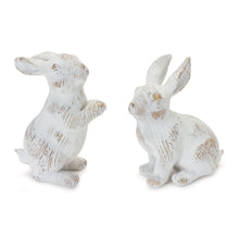 Load image into Gallery viewer, Rabbit Figurines (Set of 2) - White
